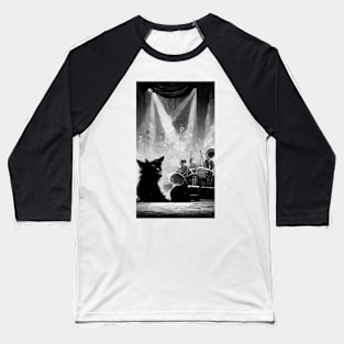 Cat, Chill, And Music Baseball T-Shirt